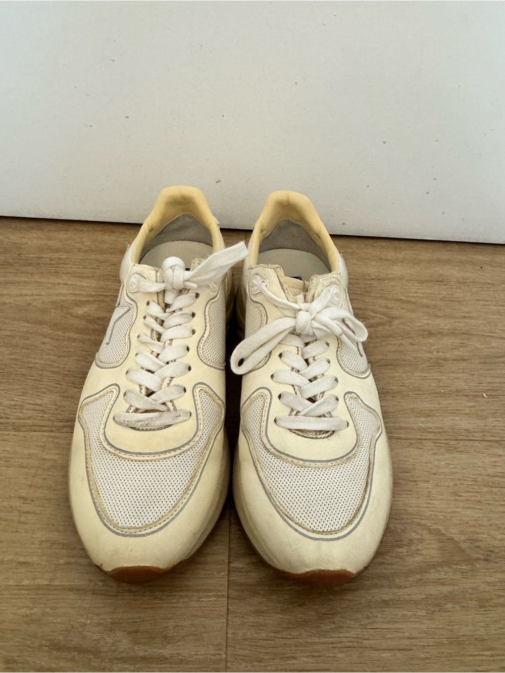 Golden Goose Cream Running Sneakers - Picture 2 of 7